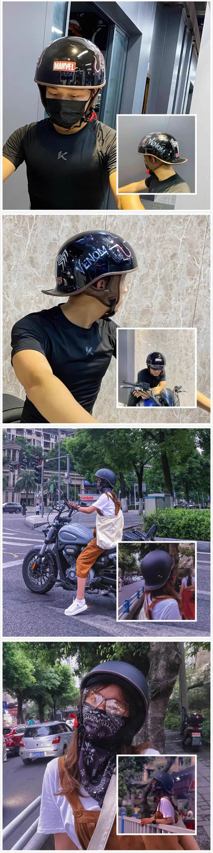 China 3C certification new motorcycle helmet retro personality cock helmet for men and women lightweight breathable half helmet.