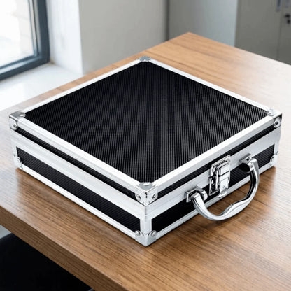 Shockproof Aluminum Alloy Tool Box Impact Resistant Drop-Resistant Portable Tool Case Protective Handheld Safety Briefcase