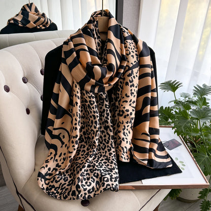 Luxury Brand Scarf Spring Summer Women Beach Sunscreen Fashion Party Shawl China Quality Silk Lady Popular Print Scarves Hijab