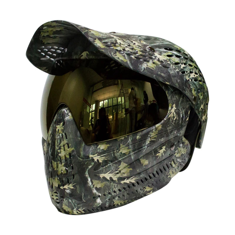 Leaves Camo Color Great III Paintball Mask Full Coverage Protector Helmet