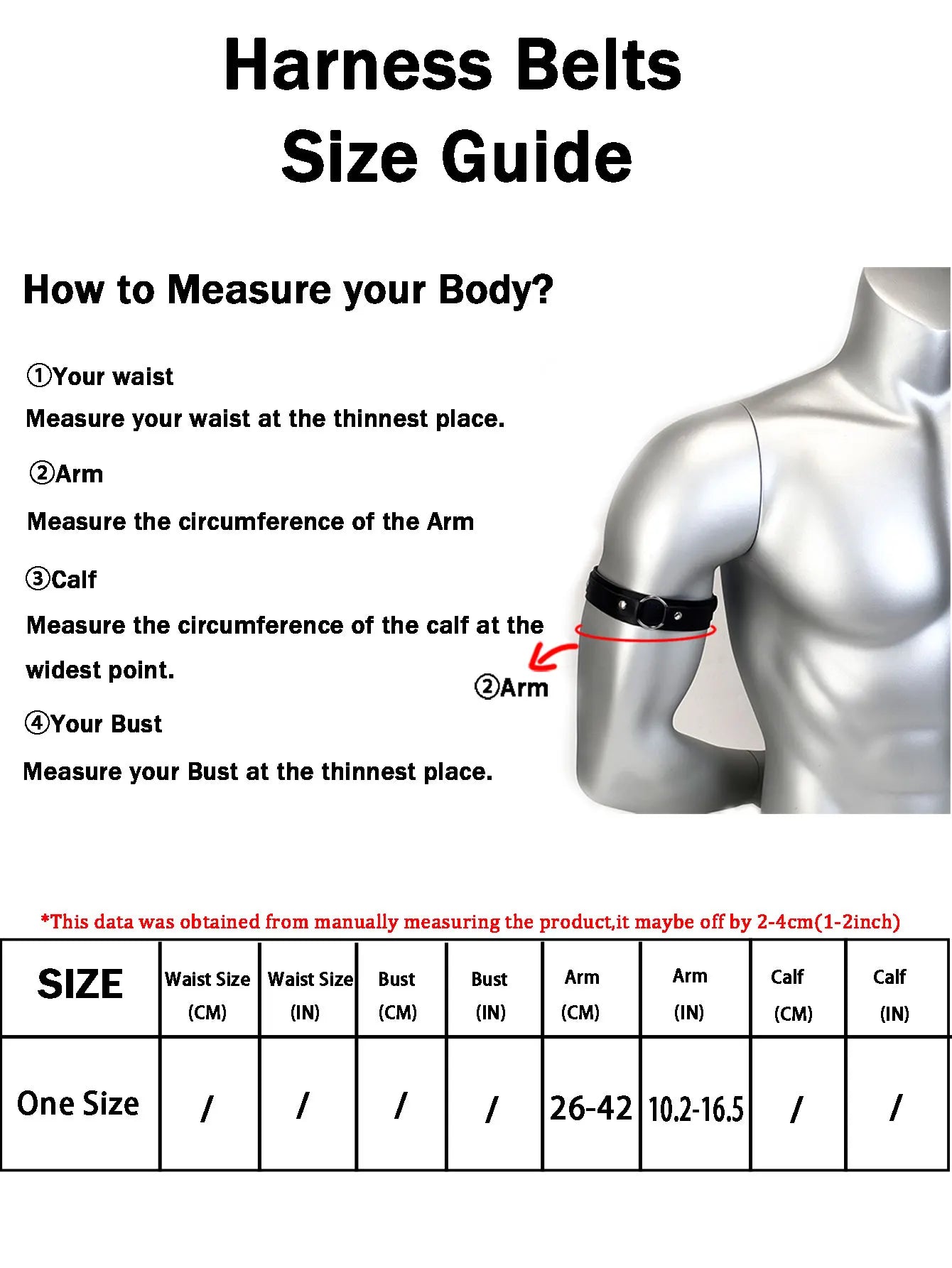 Punk Hip Hop Sexy PU Leather Fashion Men's Armband, Adjustable Bondage Elastic Armband Body Cage Arm Rings Erotic Rave Cosplay