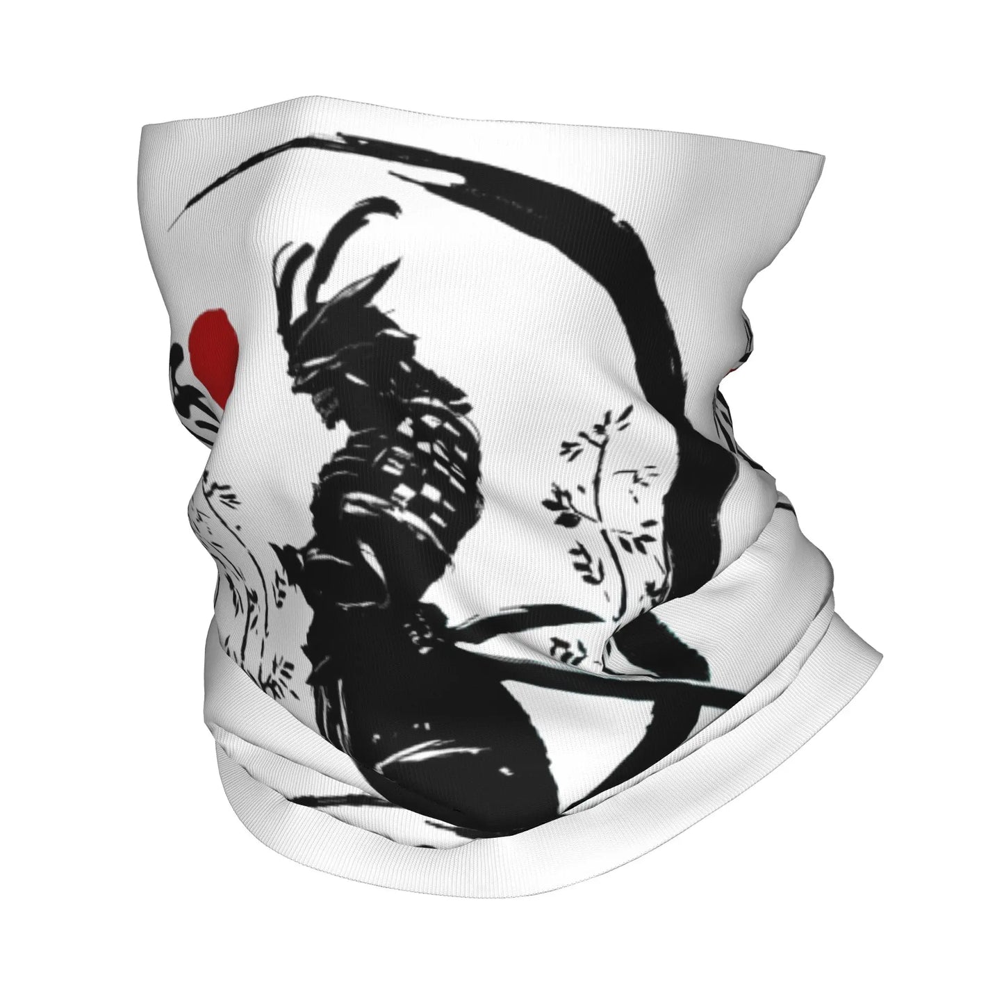 Custom Bushido Kanji Bandana Neck Gaiter for Ski Running Men Women Wrap Scarf Japanese Warrior Samurai Balaclava Warmer