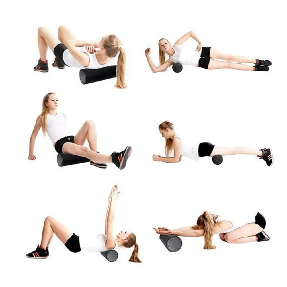Yoga Block Pilates Foam Roller Massage Roller Muscle Tissue Relaxation Device for Fitness Gym Yoga Pilates Sports
