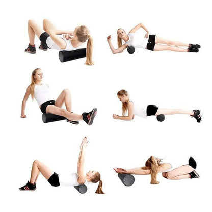 Yoga Block Pilates Foam Roller Massage Roller Muscle Tissue Relaxation Device for Fitness Gym Yoga Pilates Sports