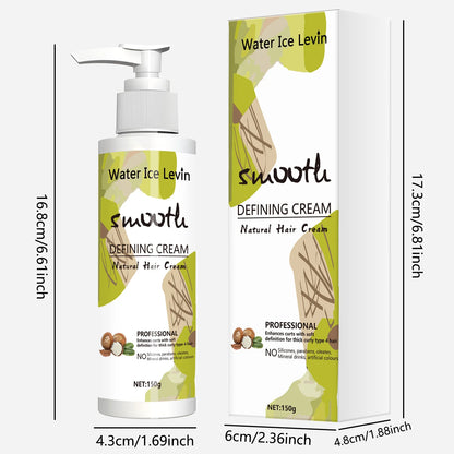 Love Your Curly Hair - All in One Curly Cream Styling, Anti-Curly Curly Cream Curly Hair, Repair, Definition, Hydrating Japanese Style and Shea Butter, 150g