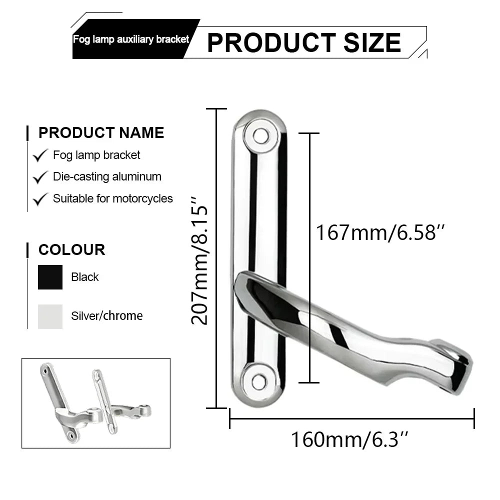for Harl-ey Auxiliary Lighting Auxiliary Lighting Brackets Fog Light for Ha-rley Cvo Street Glide Flhx 2006-2020 Frame Parts