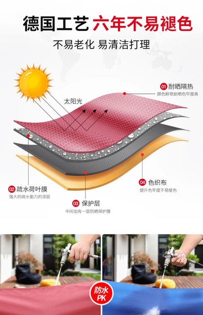 Outdoor parasol villa courtyard garden leisure home balcony sun protection waterproof cafe Roman umbrella wholesale