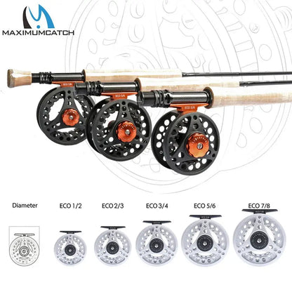 Maximumcatch Fly Fishing Reel 3/4/5/6/7/8 WT Large Arbor Die Casting Aluminum Fly Reel