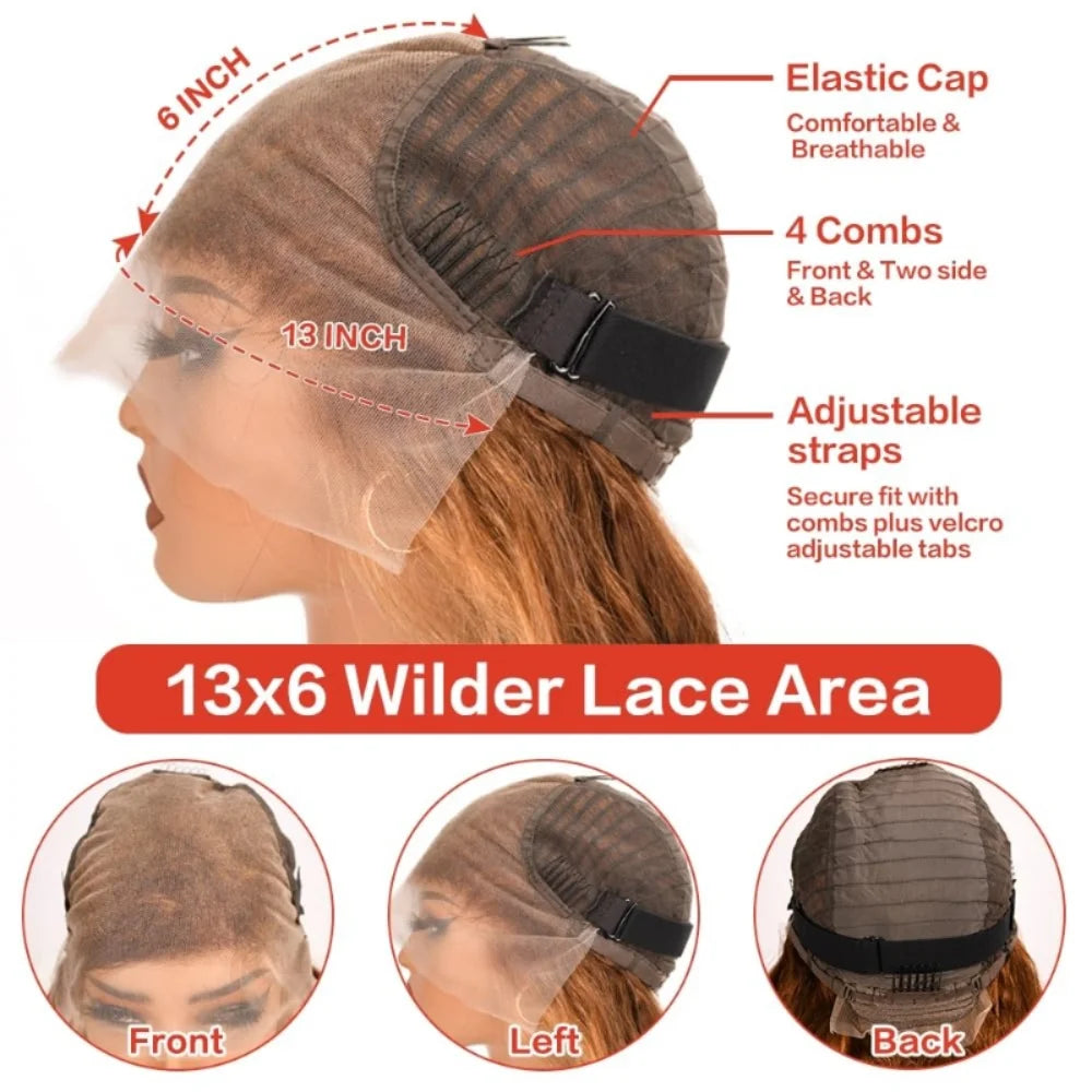 360 4/27 Full Lace Wig Human Hair Invisible Strap 250 Density Deep Wave HD Lace Frontal Wig Human Hair Pre Cut Curly 360 Wigs