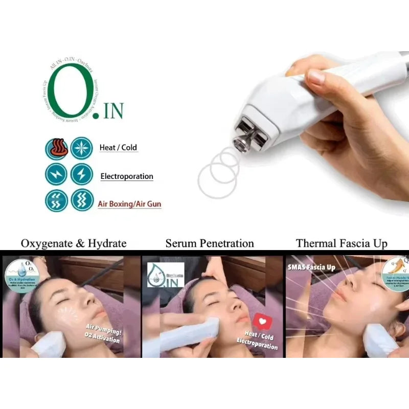 Newest best-selling 4 in 1 micro-current hot and cold facial skin beauty salon spa machine face lifting anti-aging beauty