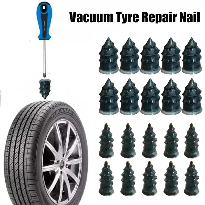 5/20PCS Motorcycle Vacuum Tyre Repair Nail Kit Car Scooter Bike Universal Tubeless Rubber Nails Tire Puncture Repair Accessories