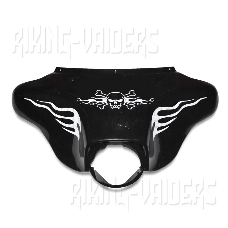 Suitable for Harley Glide, Street, Flagship, Glide 1996-2013 New Modification, Hood Decal, Latte, Sticker