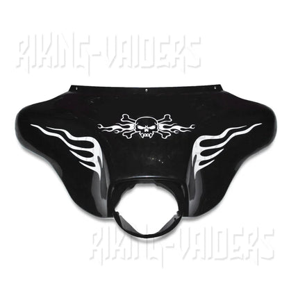 Suitable for Harley Glide, Street, Flagship, Glide 1996-2013 New Modification, Hood Decal, Latte, Sticker