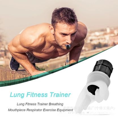 Portable Breathing Trainer Lung Capacity High Altitude Respiratory Exercise Equipment Silicone Mouthpiece Outdoor Fitness Tool