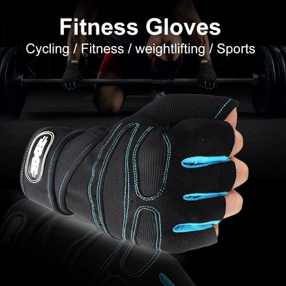 Gym Sport Gloves Fitness Weight Lifting Wristband Half Finger Gloves Outdoor Cycling Hiking NonSlip Glove Body Building Training