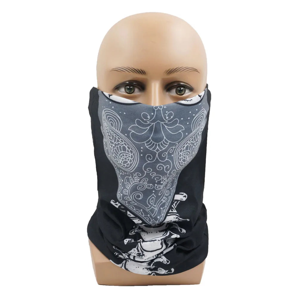 63-93 Vendetta Punisher Face Cover Tube Bandana Joker Men Motorcycling Riding Neck Gaiter Women Headband Mask Holloween Headwrap
