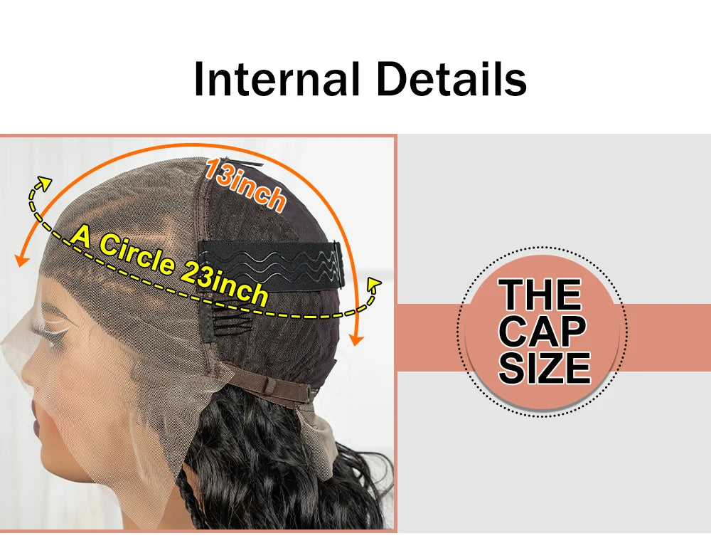 28inch 13x6 Transparent Lace Front Natural Deep Wave Hair Wigs with Cornrow Braids Synthetic Curly Brazilian Hair Wig for Women