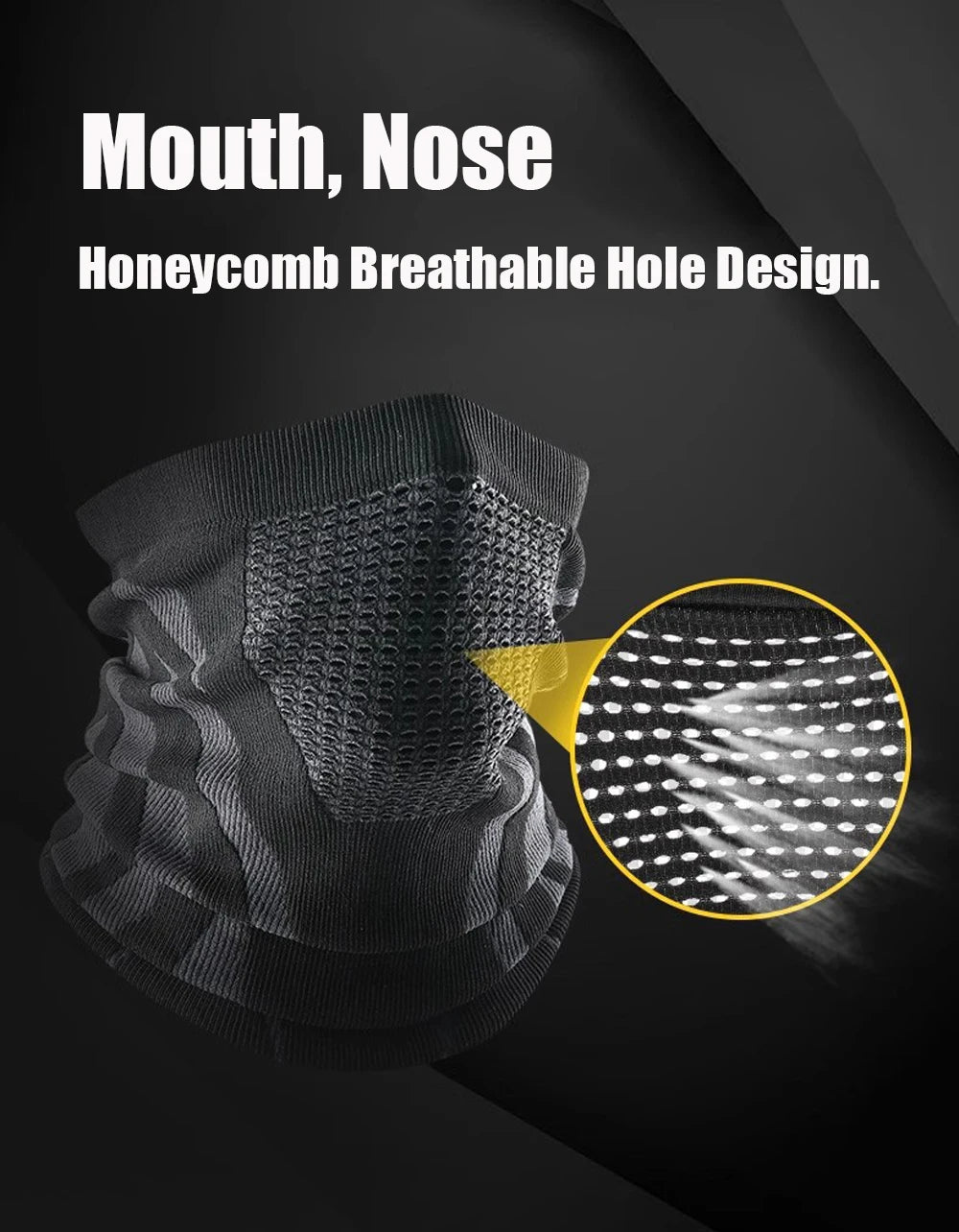 Windproof Warm Zebra Striped Face Mask/Scarf - Ideal for Motorcycle, Running, Skiing, Snowmobile - Winter Outdoor Protection