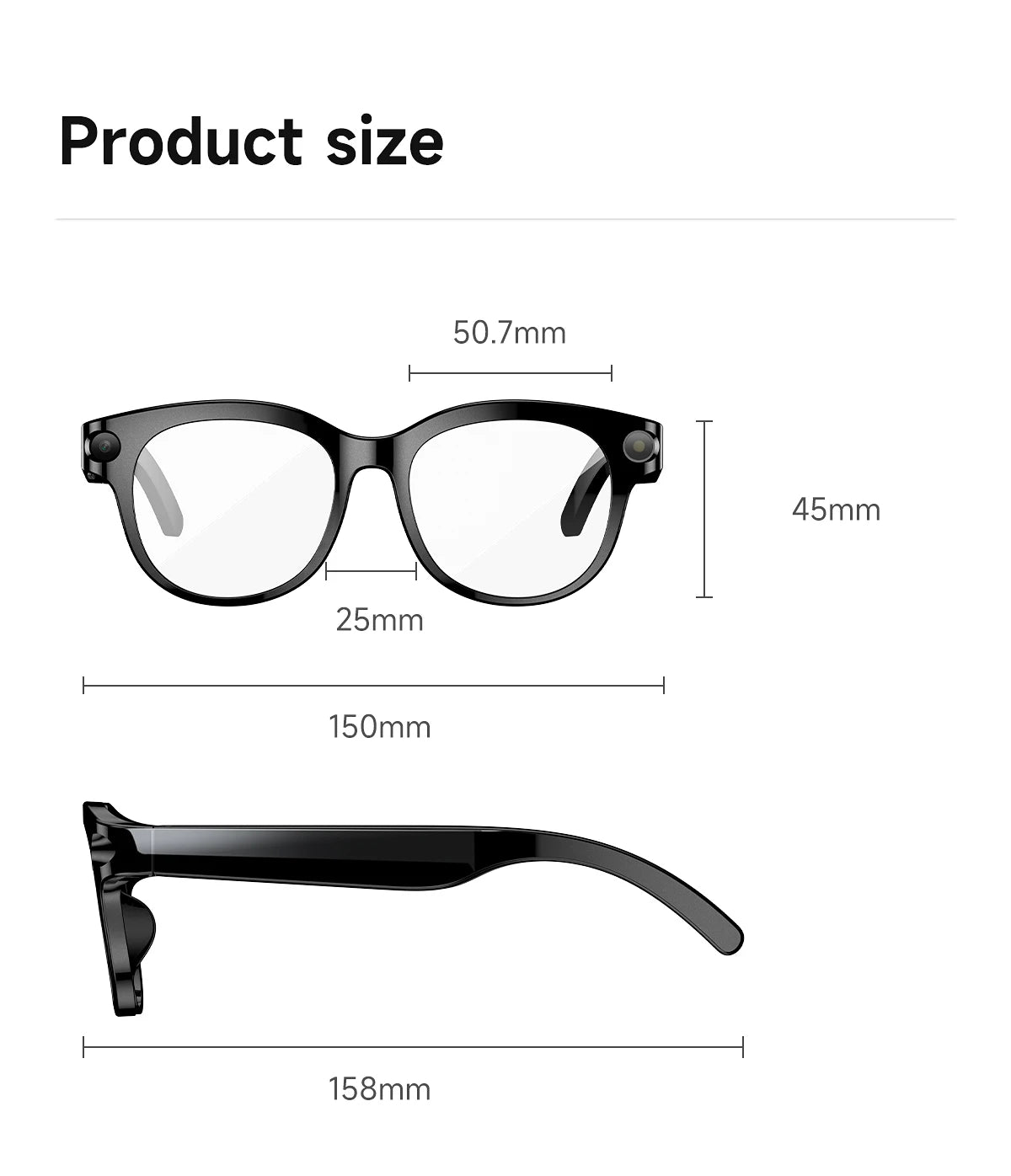 2026 New Smart Glasses Listening To Music Open Listening AI Translation AI Voice Assistant AI Image Recognition Smart Glasses