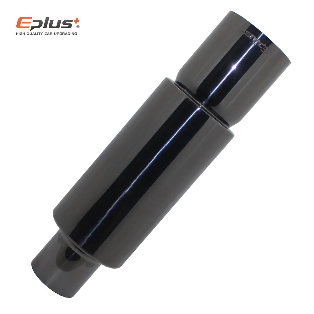 EPLUS Car&Motorcycle Exhaust Pipe Muffler Tail Pipe Universal High Quality Stainless Steel 51 57 63MM Exhaust End Output 89MM