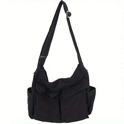 Women Vintage Handbag Canvas Teenager Shoulder Tote Bags Messenger Bags Ladies Casual Handbag Crossbody Purse