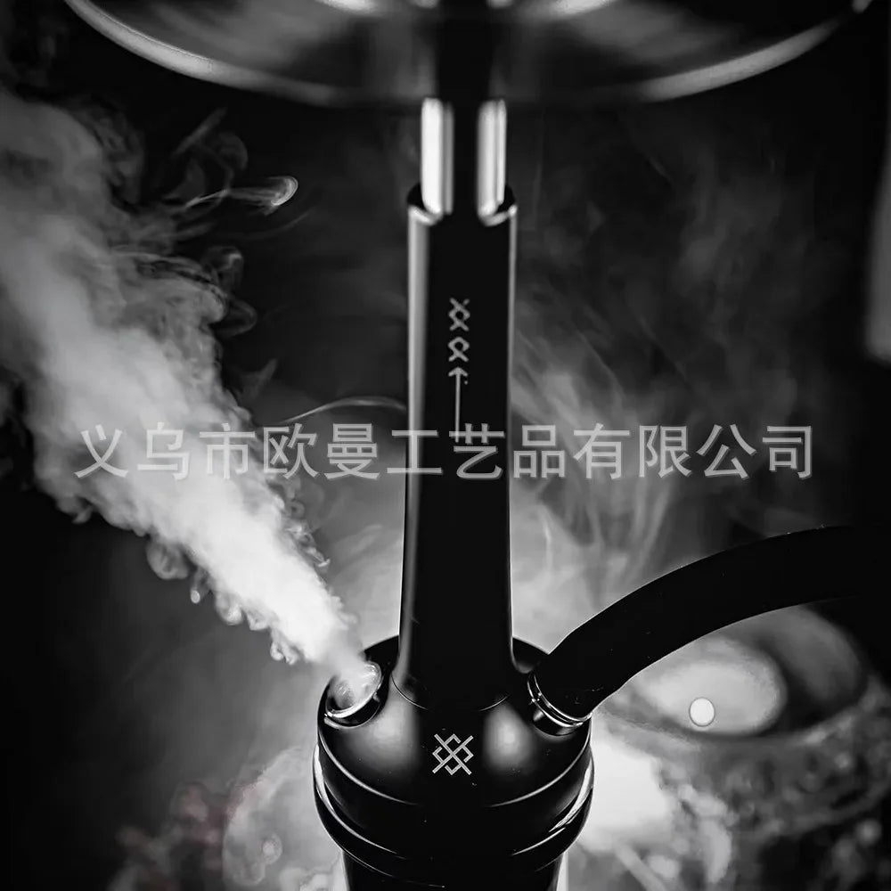 DOOSHA Shisha Hookah Set 304 Stainless Steel Large Hookah Smoking Set Russian Shisha With Bottle