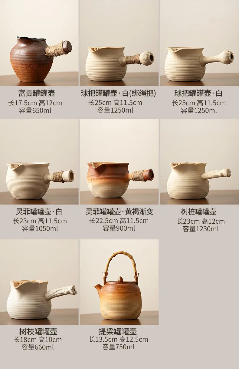 Ceramic Baked Milk Tea Pot Can Be Dry Boiled Boiled Tea Warm Milk Pot Teapot Tea Infuser