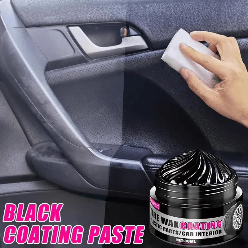 Black coating paste for plastic and rubber repair -General Motors Tire interior repair wax,Multi-purpose car care,lasting polish