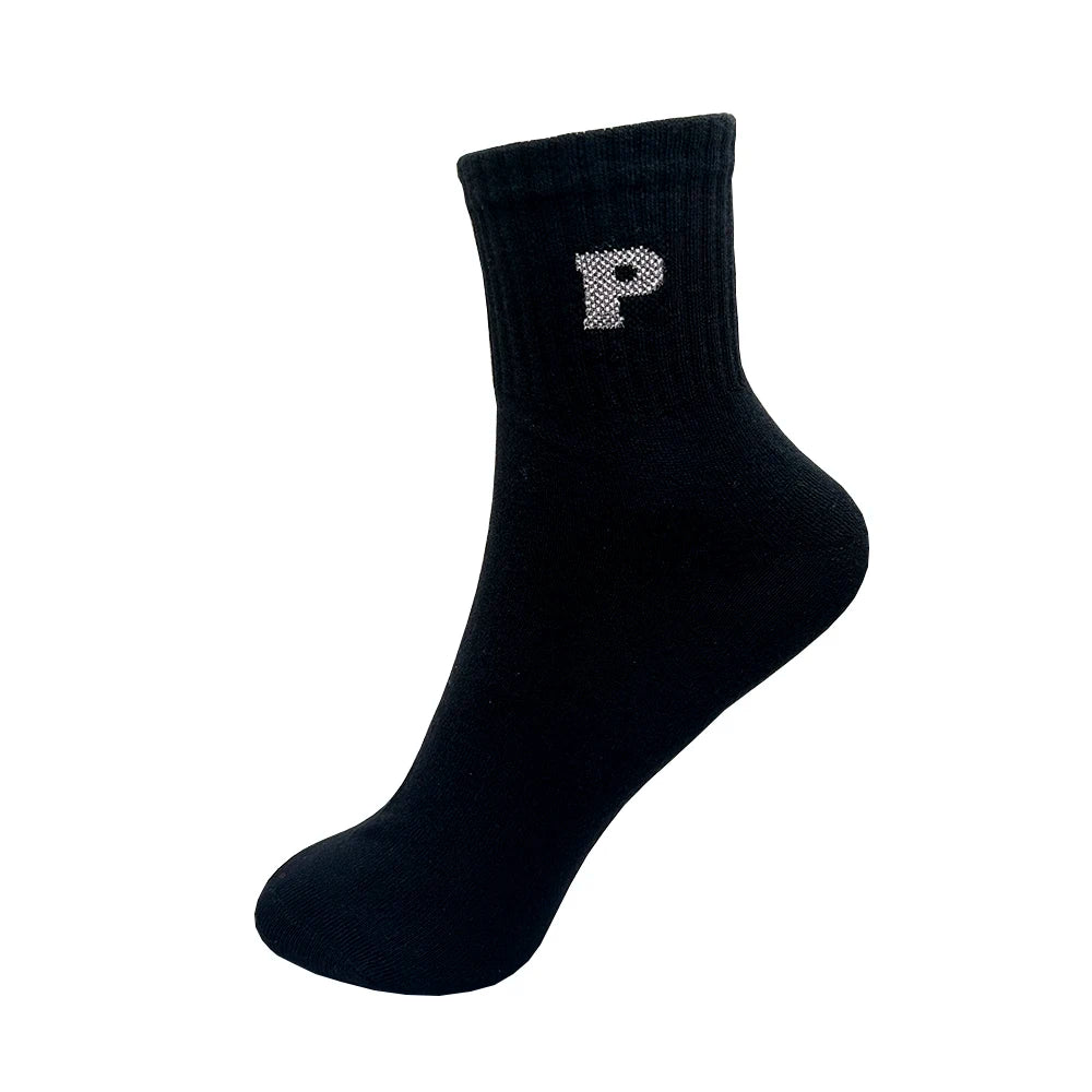 1/4 Pairs Woman Cotton Socks For Women Cotton Female Socks Set Woman Colorful Lady Socks Letter Printed Sock