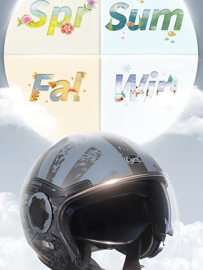 CYRIL Motorcycle Helmet Full Face Open Face Helmets 3/4 Men Women Modular Dual Visor Helmet For Motorcycle ECE DOT Approved