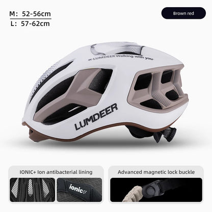 Eastinear new bicycle helmet ultra light breathable men and women outdoor sports cycling safety helmet with magnetic tail light