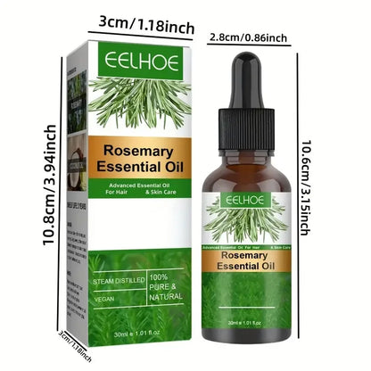 Natural Rosemary Hair Growth Essential Oil  Strengthening Nourishing Moisturing Softening Luster Shiny Hair Care Healthy
