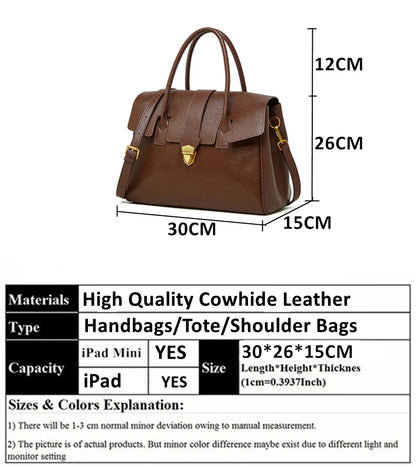Burminsa Cowhide Genuine Leather Tote Handbags For Women 2025 Luxury Designer Satchel Commuter Ladies Shoulder Crossbody Bags