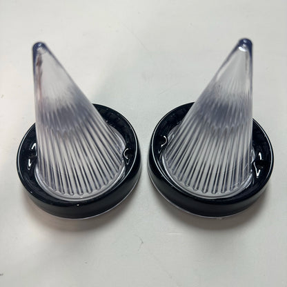 Pair Motorcycle Indicator Lens Cover Turn Signal Light Cap For Harley Touring Road Glide Road King Electra Tour Glide 1986-2021