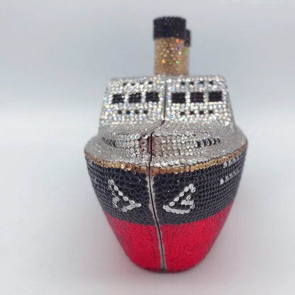 XIYUAN Ship Crystal Clutch Purse Red Blue Gold Women Gems Evening Party Bag Wedding Bridal Minaudiere Purses Rhinestones Handbag