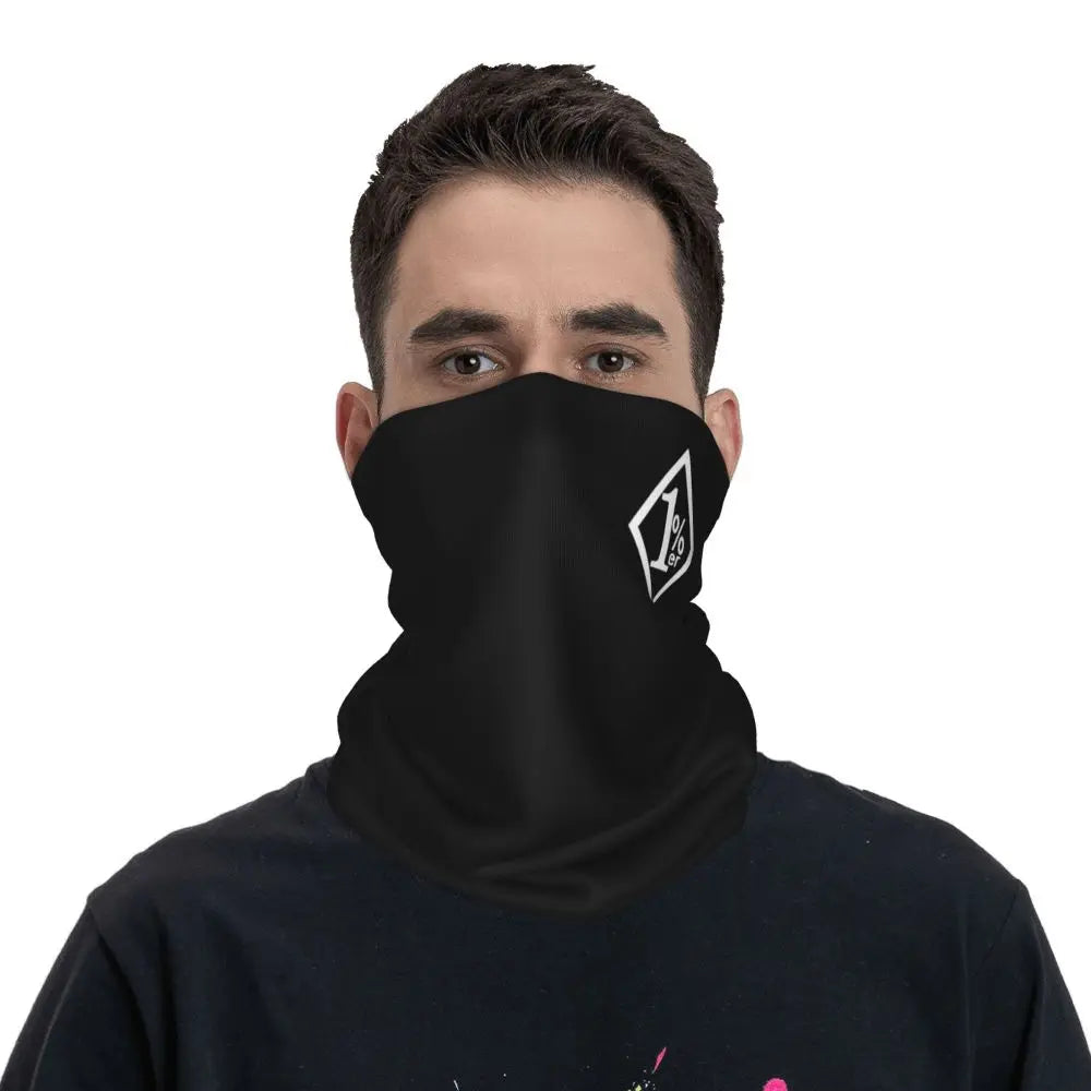 One Percenter 1% Bandana Neck Cover Printed Motorcycle Club Biker Mask Scarf Multifunctional Cycling Scarf for Men Women Adult