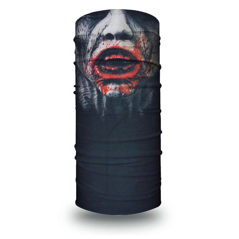 63-93 Vendetta Punisher Face Cover Tube Bandana Joker Men Motorcycling Riding Neck Gaiter Women Headband Mask Holloween Headwrap