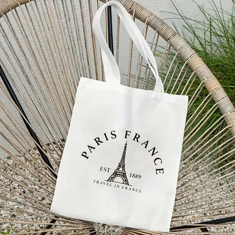 Paris Travel Tote Bag for Women Shoulder Bag with Eiffel Tower  Bag Travel Bag Parisian Themed Design Sturdy Construction
