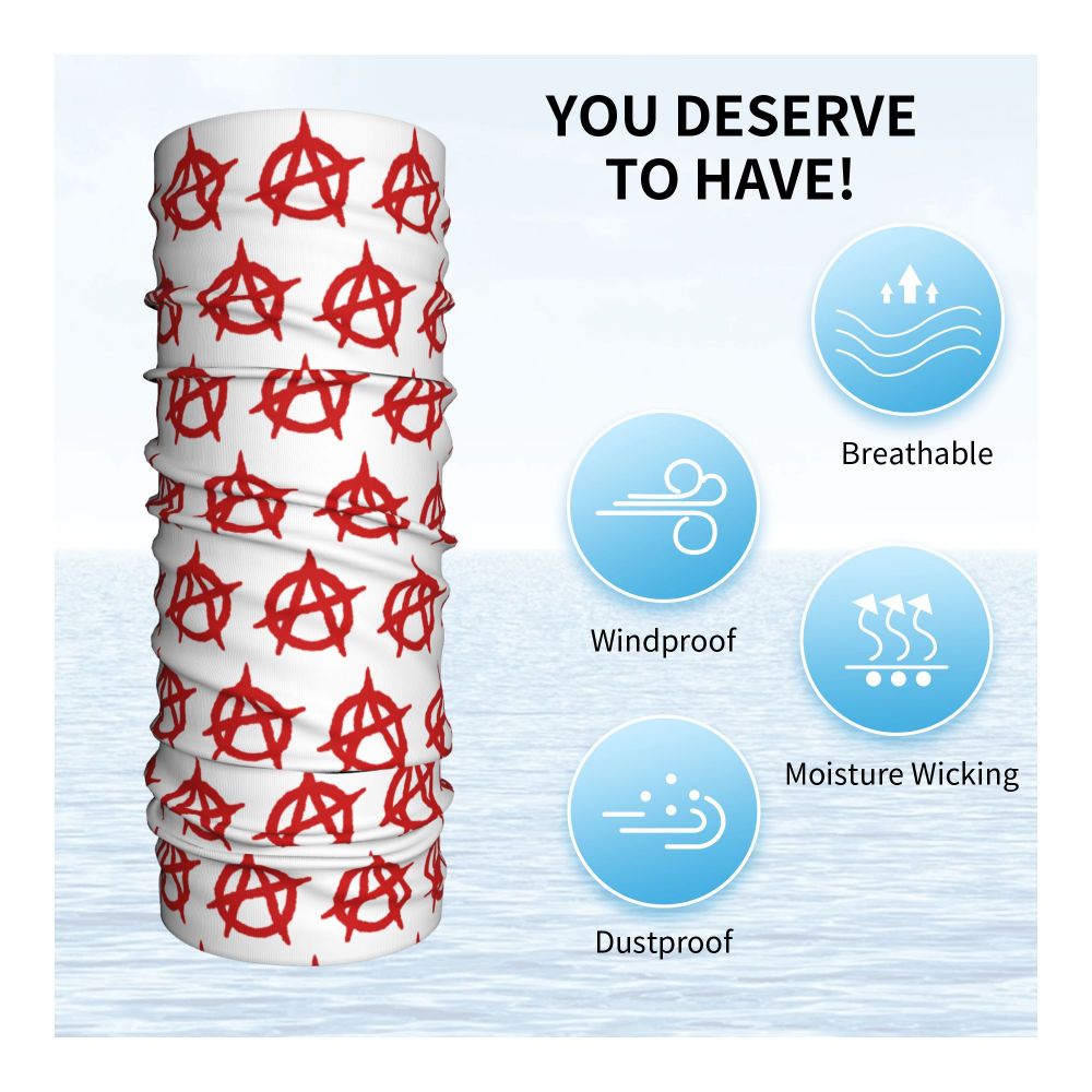 Custom 1 Percenter Essential Sons Bandana Neck Gaiter for Ski Camping Men Women Wrap Scarf TV Show Anarchy Headband Warmer