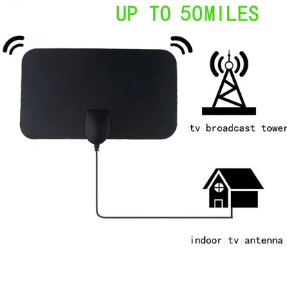 1080P TV Antenna For Global Digital 4K TV DVB-T2 Booster HDTV For RV outdoor Car antenna Indoor Smart TV EU Plug