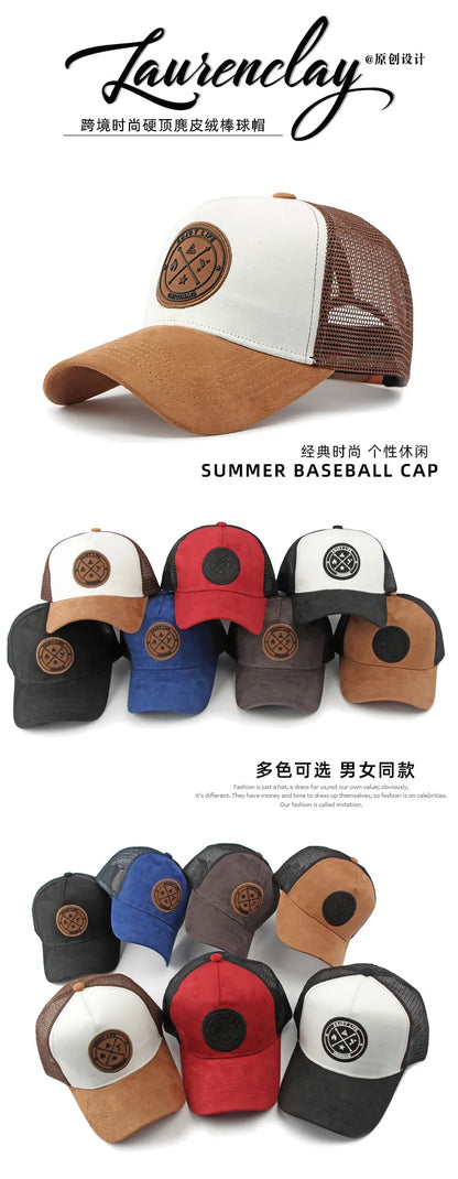Korean Version Baseball Cap Mesh Hat Men Women Summer Spring Outdoor Sunscreen Sun Hat Casual Versatile Women Sport Cap