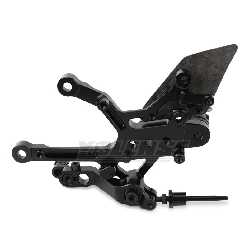 Motorcycle Carbon Fiber Adjustable Footrests Rear Set Footpeg Rearset Foot Peg Pedal For PANIGALE V4 Panigale V4S 2025