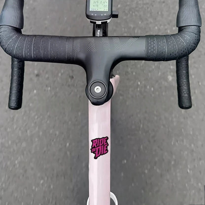 Ride or Die Bike Frame Stickers Bicycle Top Tube Waterproof Decals for MTB Bicycle Decorative Frame Bike Motorcycle Accessories