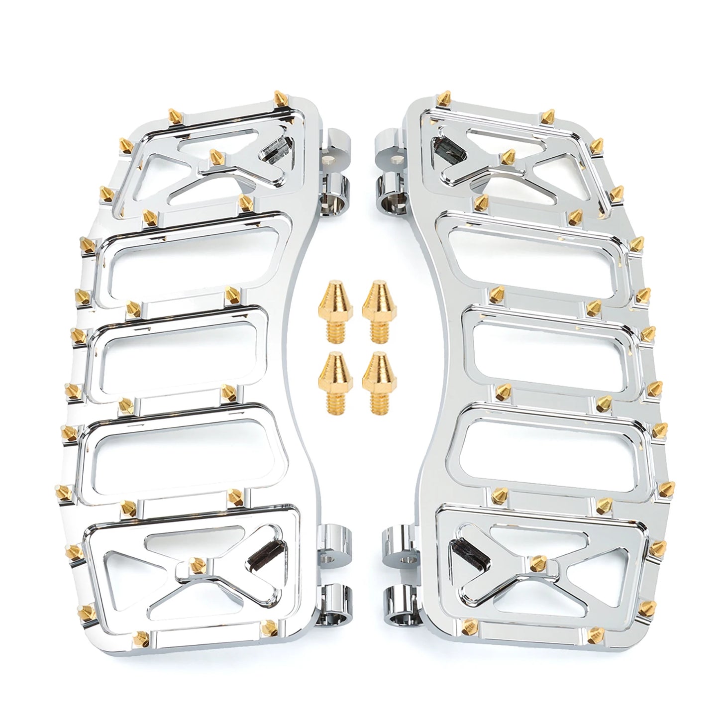 Wide Floorboards MX Foot Pegs Footrest Driver Pedals for Harley Touring Road King Street Glide 86-2023 Softail Fatboy Dyna FLD