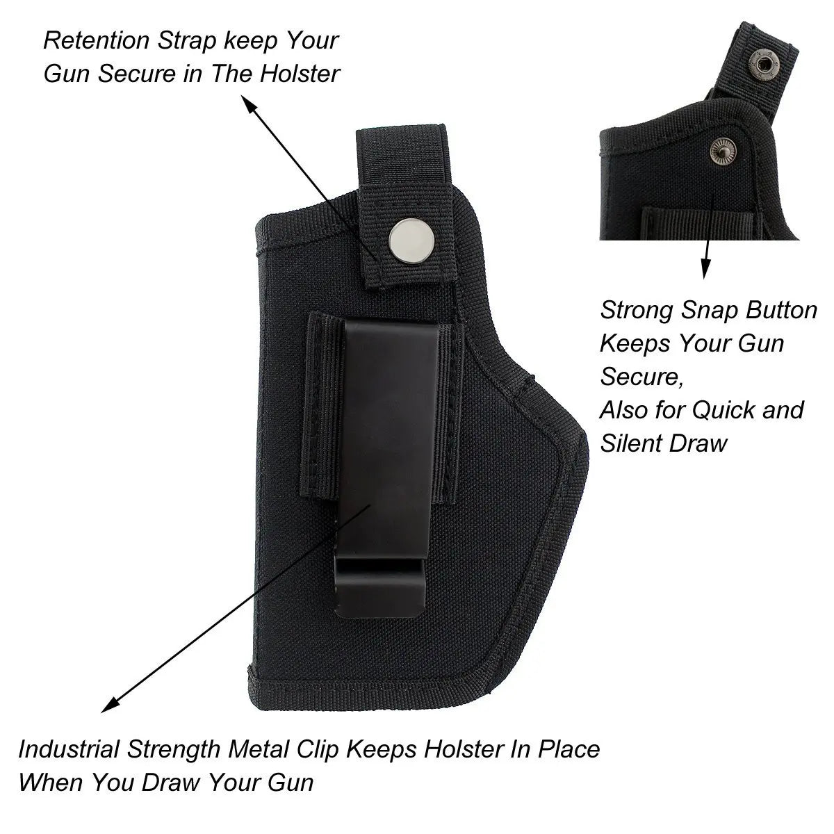 Universal Gun Holsters for Airsoft Pistols Right/Left IWB OWB 9mm Holsters for Concealed Carry Glock Gun Accessories