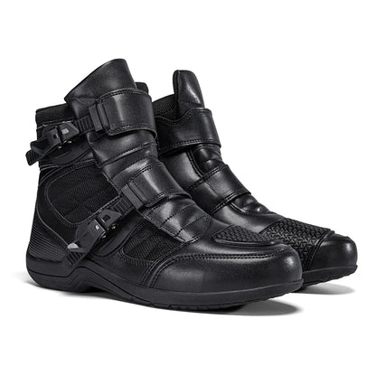 Man Motorcycle Boots New Breathable Anti-fall Rider Road Racing Motorcycle Shoes Microfiber Leather Men's Motos Protection Boot