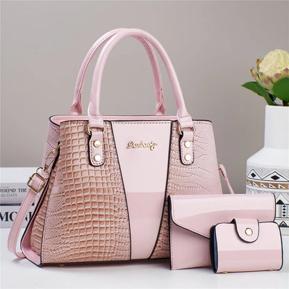 3Piece Set Casual Tote Bags Large Capacity Shoulder Bag Waterproof  Designer Female Handbag Simple Fashion Messenger Bags