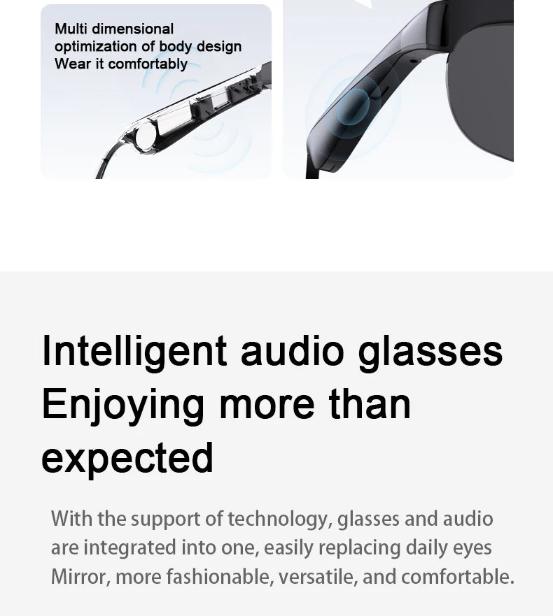 Lenovo 2026 New AI Smart Glasses: AI Translation, HD Hands-Free Calling, AI Chat Logging, Music Playback Type-C Smart Glasses