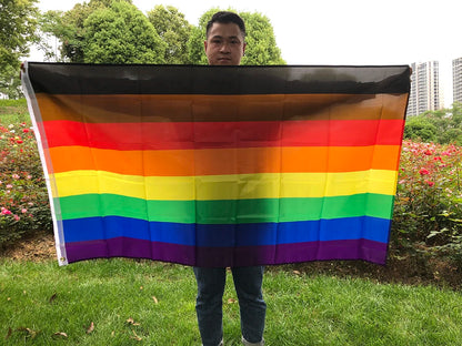 SKY FLAG 90x150cm Homosexual Philadelphia Philly LGBT Gay Pride Rainbow Flag Hanging Polyester Home Decoration