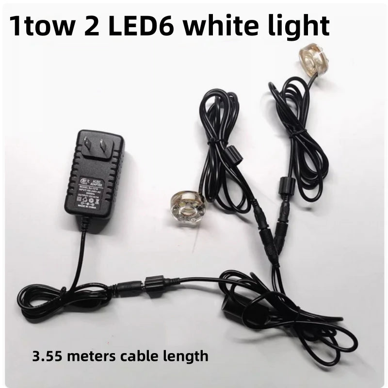 Underwater Lights 6-LED Light Ring For Fountain Fish Pond Water Garden 12V with Transformer tabletop water pump Decorative
